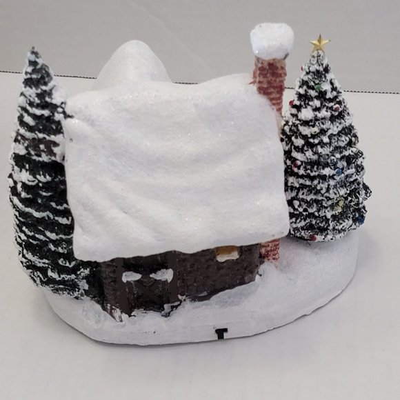 Thomas Kinkade Christmas Village Warm Winter Wishes Family Cottage Horse 1996 90 - Picture 8 of 16